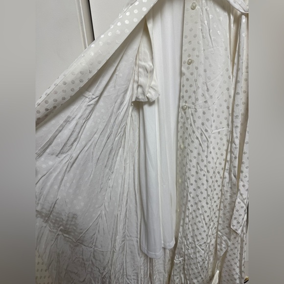 NWT | Calvin Clein Elegant White Polka Dot Dress with Pockets Size 12 - Picture 12 of 13